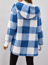 Load image into Gallery viewer, Buffy Buffalo Plaid Hooded Coat