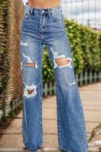 Load image into Gallery viewer, CRE8ED2LUV&#39;S Distressed High Waist Bootcut Jeans