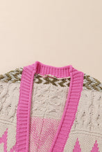 Load image into Gallery viewer, Savannah Contrast Tied Open Front Cardigan