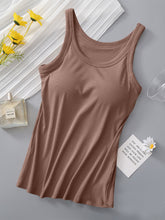 Load image into Gallery viewer, Round Neck Tank with Bra