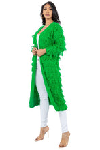 Load image into Gallery viewer, Ride&#39;n High Fringed Long Cardigan