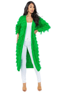 Ride'n High Fringed Long Cardigan