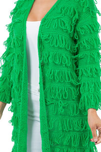 Ride'n High Fringed Long Cardigan