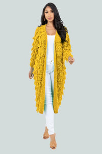 Ride'n High Fringed Long Cardigan