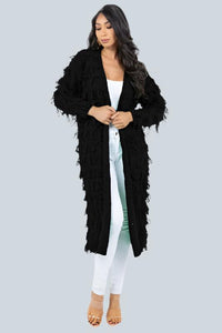 Ride'n High Fringed Long Cardigan