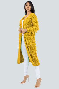 Ride'n High Fringed Long Cardigan