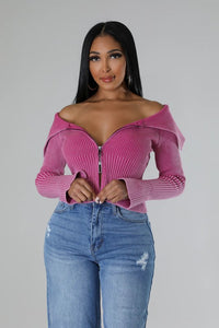 Chantel Fitted Knitwear Top