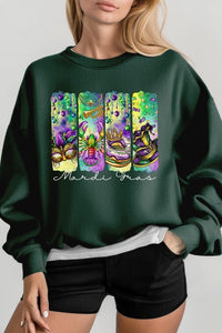 Cre8ed2luv's Mardi Gras Madness Graphic Sweatshirt