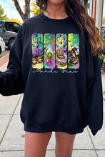 Load image into Gallery viewer, Cre8ed2luv&#39;s Mardi Gras Madness Graphic Sweatshirt