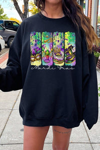 Cre8ed2luv's Mardi Gras Madness Graphic Sweatshirt