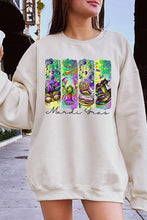 Load image into Gallery viewer, Cre8ed2luv&#39;s Mardi Gras Madness Graphic Sweatshirt