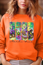 Load image into Gallery viewer, Cre8ed2luv&#39;s Mardi Gras Madness Graphic Sweatshirt