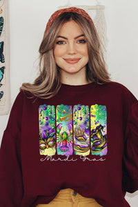 Cre8ed2luv's Mardi Gras Madness Graphic Sweatshirt