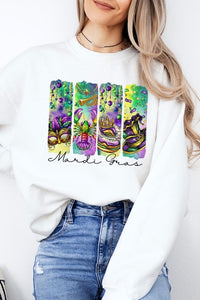 Cre8ed2luv's Mardi Gras Madness Graphic Sweatshirt