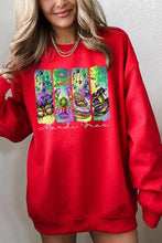 Load image into Gallery viewer, Cre8ed2luv&#39;s Mardi Gras Madness Graphic Sweatshirt