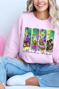 Cre8ed2luv's Mardi Gras Madness Graphic Sweatshirt