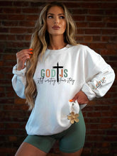 Load image into Gallery viewer, Cre8ed2luv&#39;s God is Still Writing Your Story graphic Sweatshirt