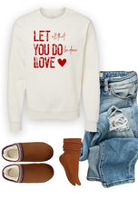 Load image into Gallery viewer, Cre8ed2luv&#39;s Let All You Do Be Done In Love Graphic Sweatshirt