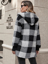 Load image into Gallery viewer, Buffy Buffalo Plaid Hooded Coat