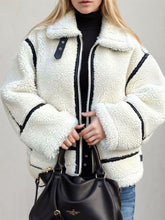 Load image into Gallery viewer, Ivy Zip Up Long Sleeve Sherpa Jacket