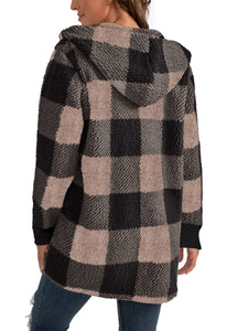 Buffy Buffalo Plaid Hooded Coat