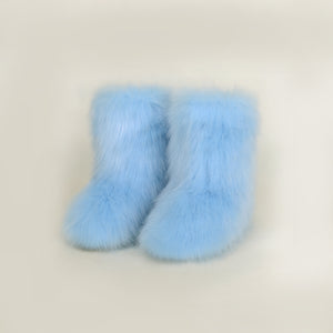 Thermal Fuzzy Platform Boots