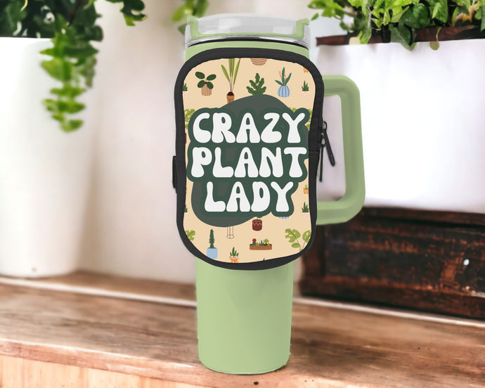 Crazy Plant Lady Zippered Pouch/Bag For 40oz Tumbler