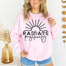 Load image into Gallery viewer, Radiate Positivity Graphic Sweatshirt