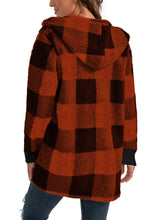 Load image into Gallery viewer, Buffy Buffalo Plaid Hooded Coat