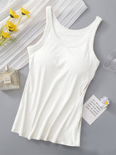 Load image into Gallery viewer, Round Neck Tank with Bra