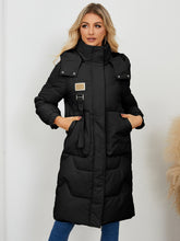 Load image into Gallery viewer, KAILEY Long Sleeve Longline Hooded Winter Coat