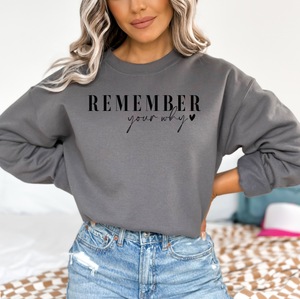 Remember Your Why Graphic Sweatshirt