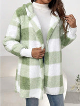 Load image into Gallery viewer, Buffy Buffalo Plaid Hooded Coat