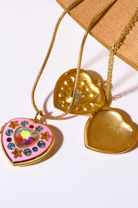 Nothing But Love Heart Box Pendant Necklace