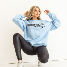 Load image into Gallery viewer, Remember Your Why Graphic Sweatshirt