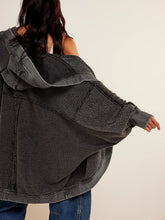 Load image into Gallery viewer, Jackie Exposed Seam Open Front Batwing Sleeve Hooded Cardigan