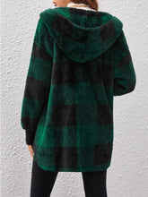 Load image into Gallery viewer, Buffy Buffalo Plaid Hooded Coat