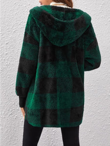 Buffy Buffalo Plaid Hooded Coat