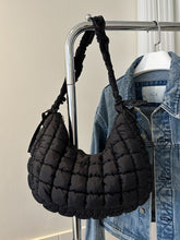 Load image into Gallery viewer, Bubble Texture Ruched Strap Quilted Shoulder Bag