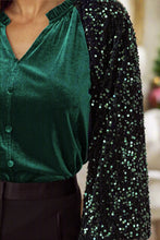 Load image into Gallery viewer, Home for the Holidays Sequin Blouse