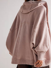 Load image into Gallery viewer, Jackie Exposed Seam Open Front Batwing Sleeve Hooded Cardigan