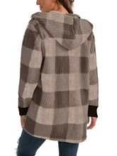 Load image into Gallery viewer, Buffy Buffalo Plaid Hooded Coat