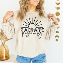 Load image into Gallery viewer, Radiate Positivity Graphic Sweatshirt