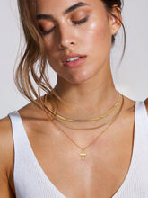 Load image into Gallery viewer, Love of God 18K Gold-Plated Three-Layered Cross Necklace