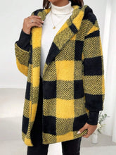 Load image into Gallery viewer, Buffy Buffalo Plaid Hooded Coat