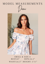 Load image into Gallery viewer, On Cloud 9 Square Neck Floral Dress in Blue