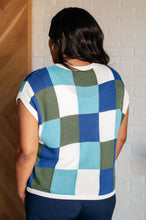 Load image into Gallery viewer, Disco Darling Checkered Sleeveless Sweater