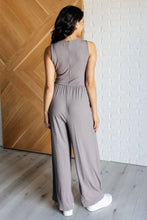 Load image into Gallery viewer, Hilary Wide Leg Jumpsuit in Grey