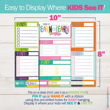 Load image into Gallery viewer, Earn &amp; Learn® Kids Money Management Chore Chart Pad