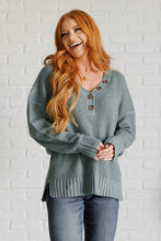 Load image into Gallery viewer, Lakeside View Drop Shoulder Sweater in Sage